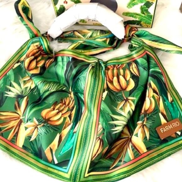 FARM Rio Farm Rio Silk Scarf Bag Spring Exotic - Picture 2 of 15